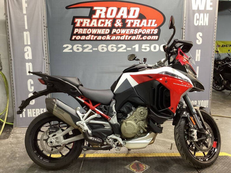 2021 Ducati Multistrada V4 Sport Livery an for sale at Road Track and Trail in Big Bend WI