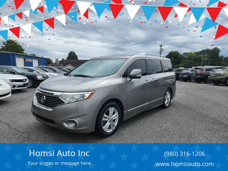 2012 Nissan Quest for sale at Homsi Auto Inc in Kannapolis NC