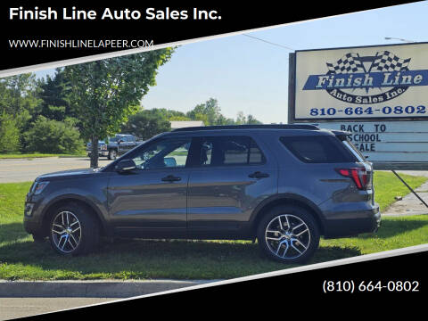 2017 Ford Explorer for sale at Finish Line Auto Sales Inc. in Lapeer MI