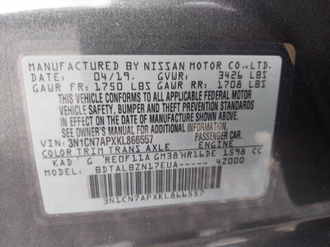 2019 Nissan Versa SV