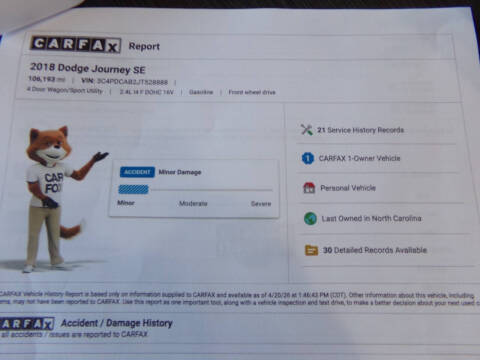 2018 Dodge Journey SE