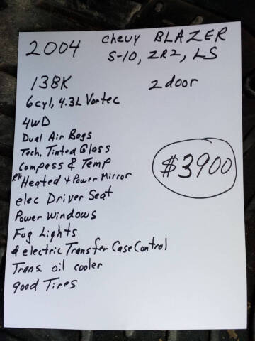 2004 Chevrolet Blazer LS ZR2