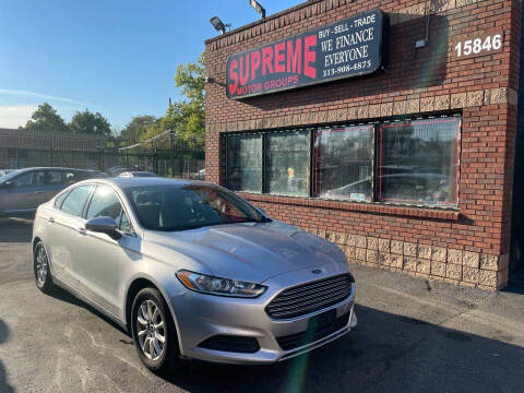 2016 Ford Fusion for sale at Supreme Motor Groups in Detroit MI