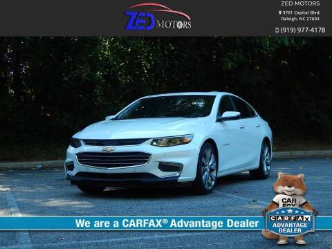 2016 Chevrolet Malibu for sale at Zed Motors in Raleigh NC