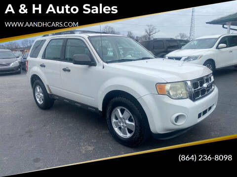 2011 Ford Escape for sale at A & H Auto Sales in Greenville SC