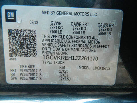 2018 Chevrolet Silverado 1500 LT