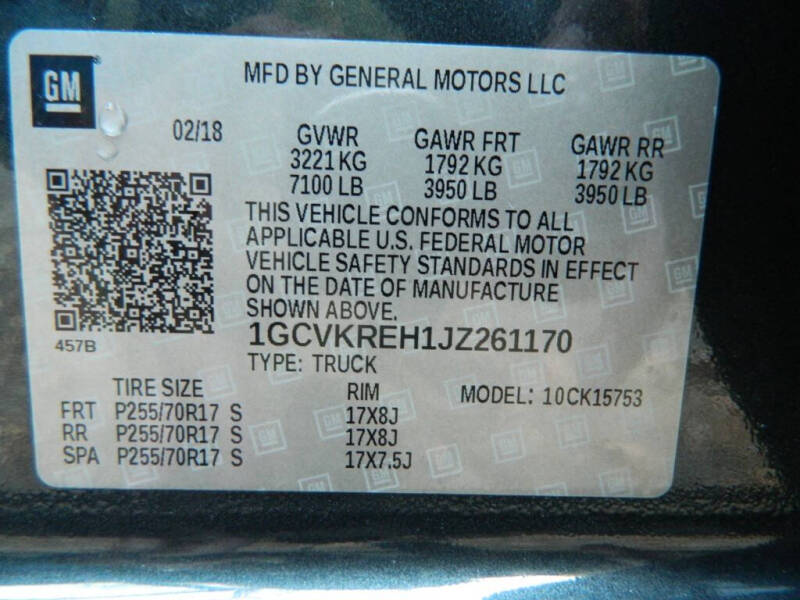 2018 Chevrolet Silverado 1500 LT