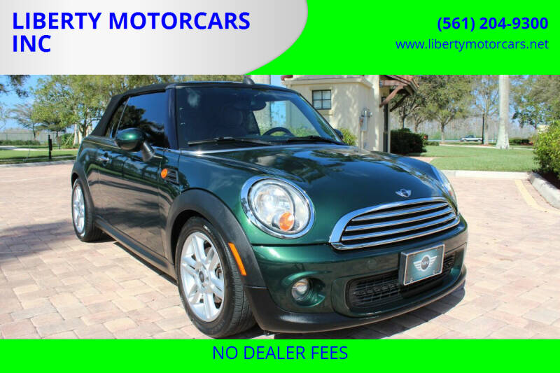 2012 MINI Cooper Convertible for sale at LIBERTY MOTORCARS INC in Royal Palm Beach FL