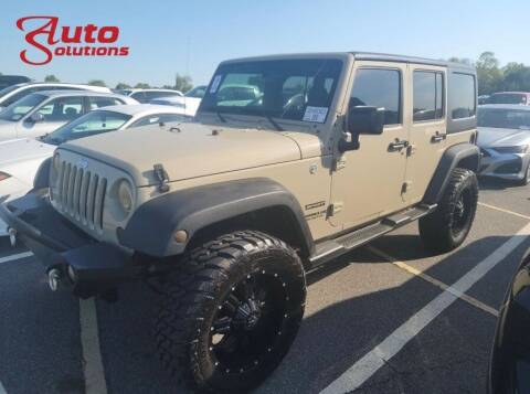 2017 Jeep Wrangler Unlimited for sale at Auto Solutions in Maryville TN