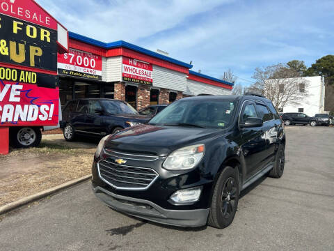 2016 Chevrolet Equinox for sale at HW Auto Wholesale in Norfolk VA