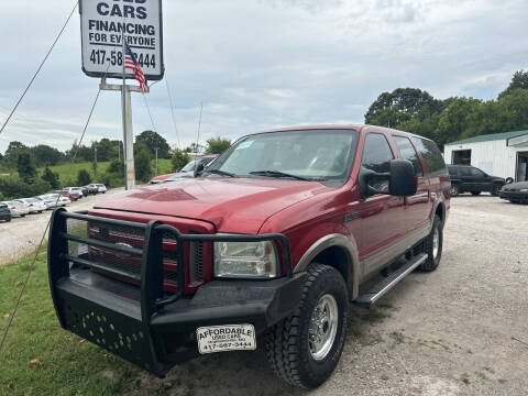 2005 Ford Excursion for sale at AFFORDABLE USED CARS in Highlandville MO