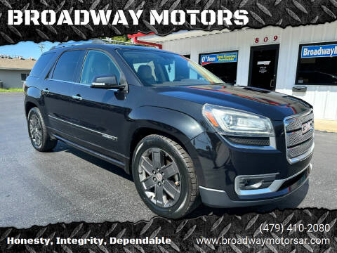 2014 GMC Acadia for sale at BROADWAY MOTORS in Van Buren AR