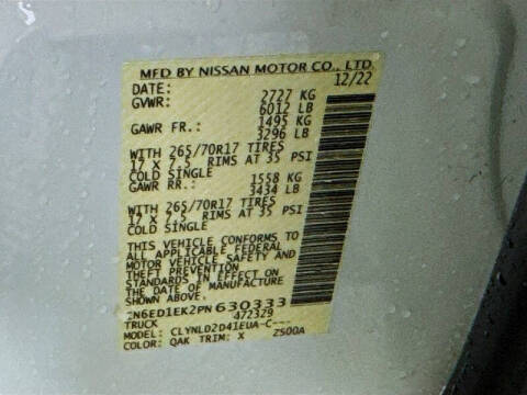 2023 Nissan Frontier