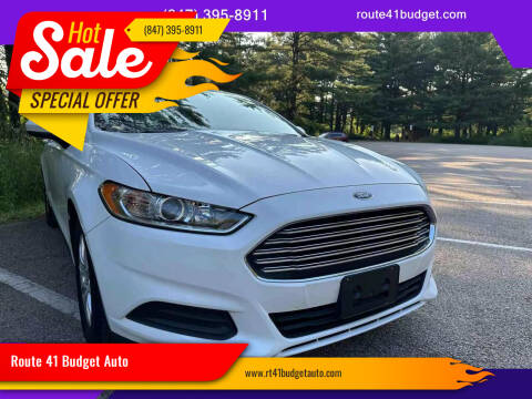 2016 Ford Fusion for sale at Route 41 Budget Auto in Wadsworth IL