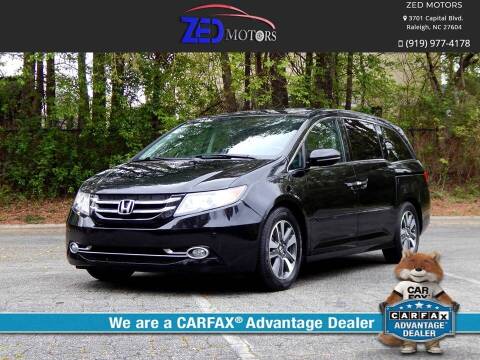 2016 Honda Odyssey for sale at Zed Motors in Raleigh NC