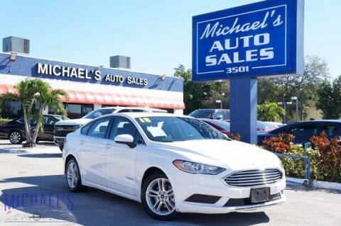 2018 Ford Fusion Hybrid for sale at Michael's Auto Sales Corp in Hollywood FL