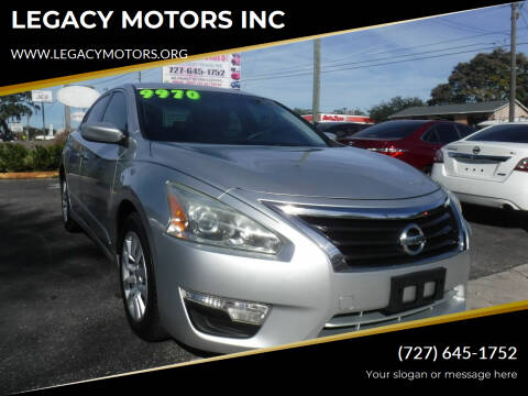 2015 Nissan Altima for sale at LEGACY MOTORS INC in New Port Richey FL