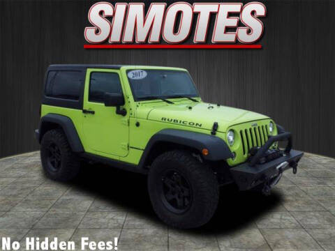 2017 Jeep Wrangler for sale at SIMOTES MOTORS in Minooka IL