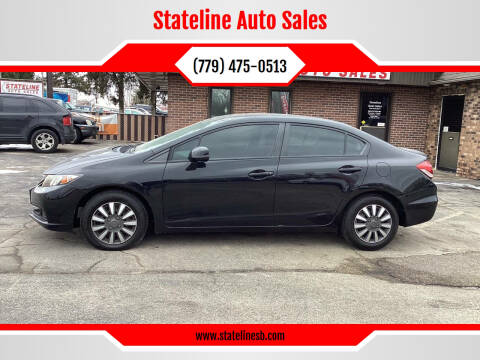 2013 Honda Civic for sale at Stateline Auto Sales in South Beloit IL