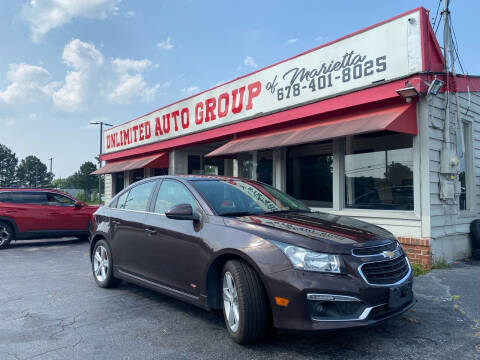 2015 Chevrolet Cruze for sale at Unlimited Auto Group of Marietta in Marietta GA