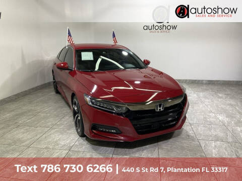 2018 Honda Accord for sale at AUTOSHOW SALES & SERVICE in Plantation FL