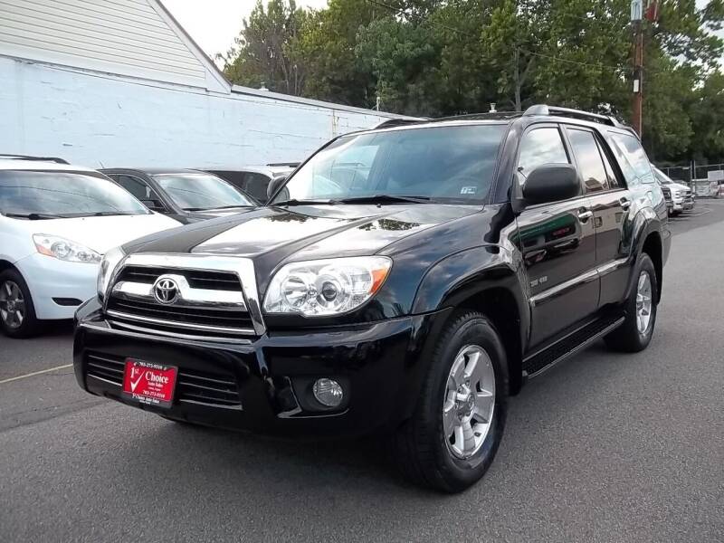2008 Toyota 4Runner for sale at 1st Choice Auto Sales in Fairfax VA