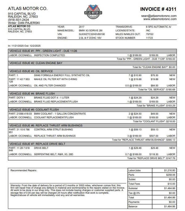 2017 BMW X3 sDrive28i