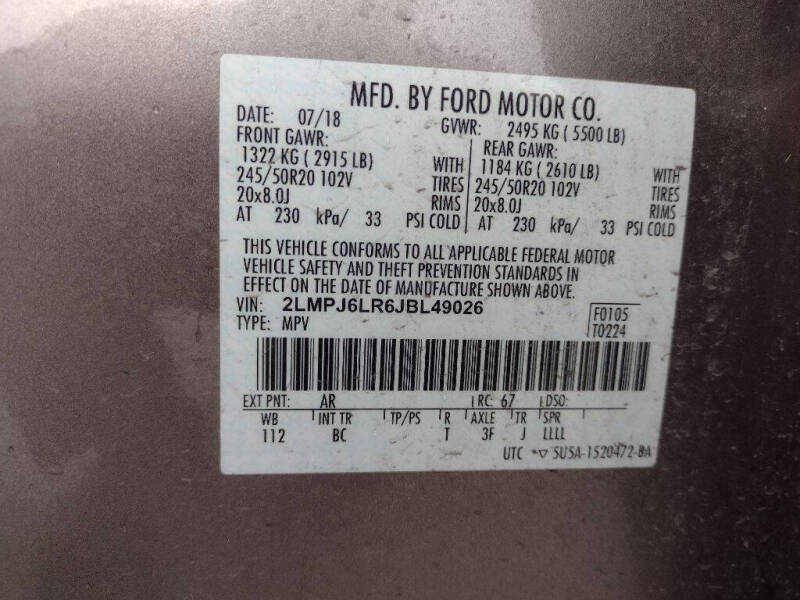 2018 Lincoln MKX Reserve