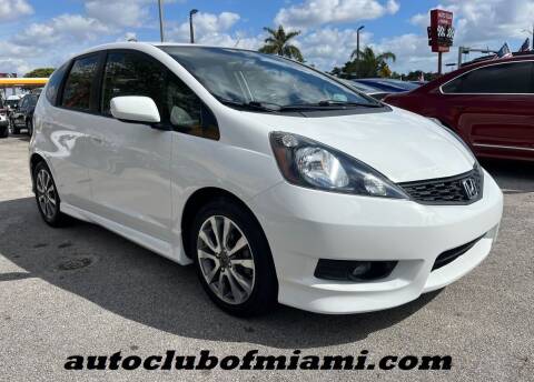 2013 Honda Fit for sale at AUTO CLUB OF MIAMI, INC in Miami FL