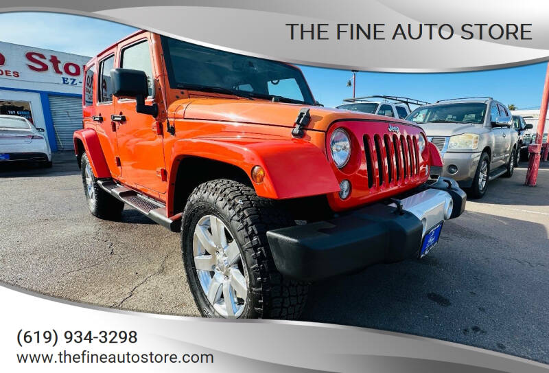 2015 Jeep Wrangler Unlimited for sale at The Fine Auto Store in Imperial Beach CA