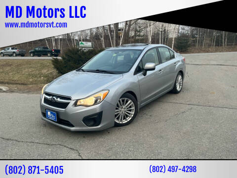 2014 Subaru Impreza for sale at MD Motors LLC in Williston VT