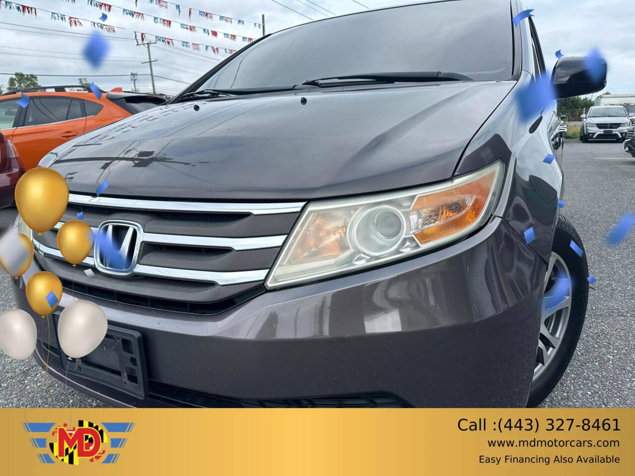 2012 Honda Odyssey for sale at MD MOTORCARS in Aberdeen, MD