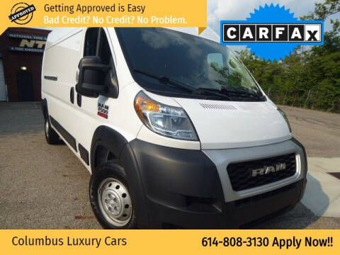 2019 RAM ProMaster for sale at Columbus Luxury Cars in Columbus OH