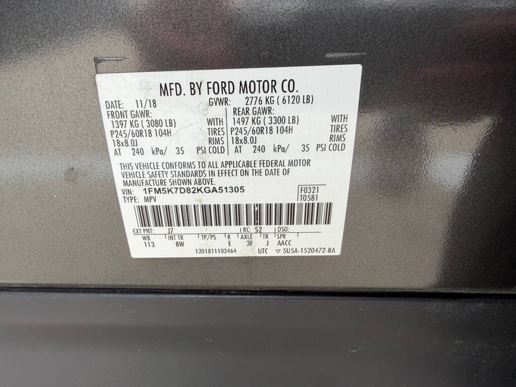 2019 Ford Explorer XLT XLT 4dr SUV 24