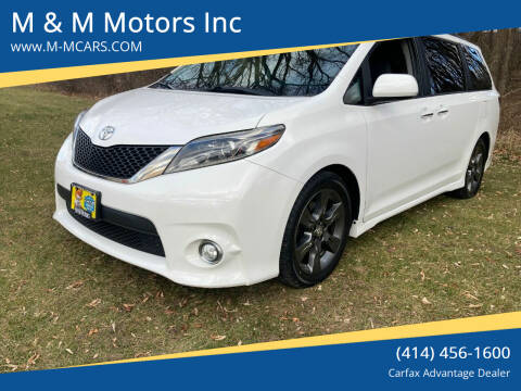 2016 Toyota Sienna for sale at M & M Motors Inc in West Allis WI