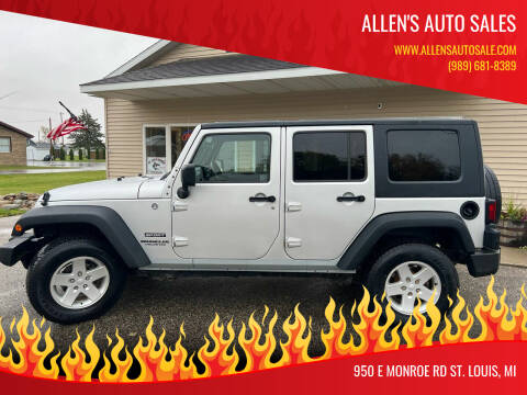 2010 Jeep Wrangler Unlimited for sale at Allen's Auto Sales in Saint Louis MI