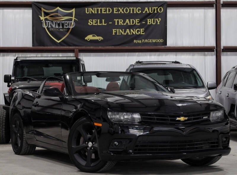 2015 Chevrolet Camaro for sale at United Exotic Auto in Houston TX