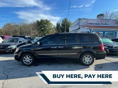 2010 Chrysler Town and Country for sale at CERTIFIED AUTO DEALERS in Greenwood IN