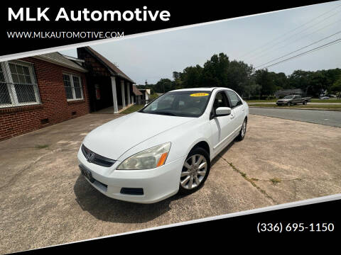 2007 Honda Accord for sale at MLK Automotive in Winston Salem NC