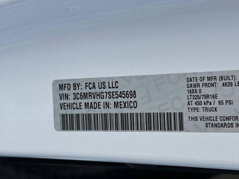 2025 RAM ProMaster