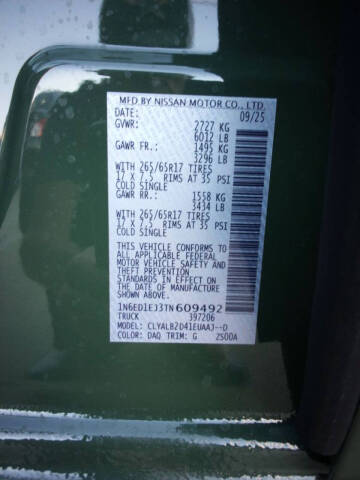 2026 Nissan Frontier SV