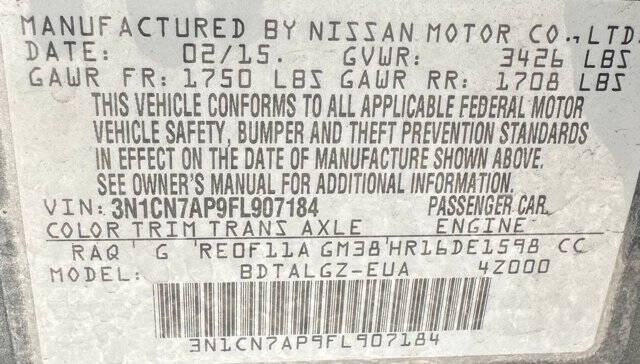 2015 Nissan Versa