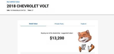 2018 Chevrolet Volt LT