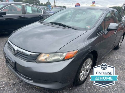 2012 Honda Civic for sale at Aiden Motor Company in Portsmouth VA
