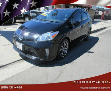 2014 Toyota Prius for sale at Rock Bottom Motors in North Hollywood CA