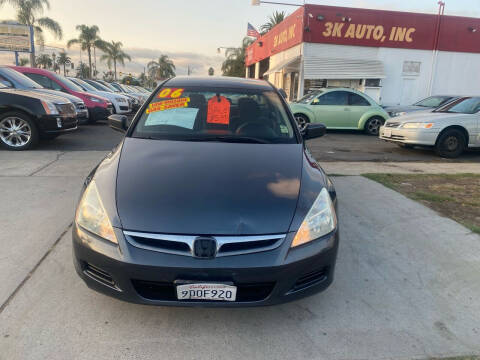 2006 Honda Accord for sale at 3K Auto in Escondido CA