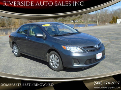 2011 Toyota Corolla for sale at RIVERSIDE AUTO SALES INC in Somerset MA
