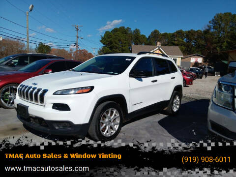 2016 Jeep Cherokee for sale at TMAC Auto Sales & Window Tinting in Durham NC