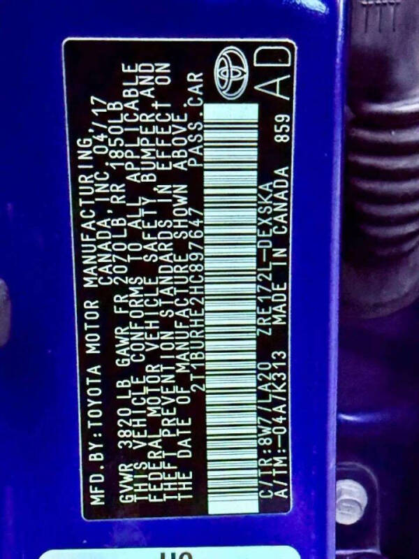 2017 Toyota Corolla XSE