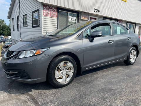 2013 Honda Civic for sale at OZ BROTHERS AUTO in Webster NY